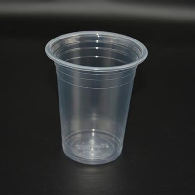 China 12 Oz 360 Ml Juice Plastic Cup Disposable Beer Cups With Lid Cold Drinking for sale
