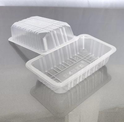 China 177 X 150 X 38MM Disposable Plastic Food Trays Translucent Rectangular Plastic Trays for sale