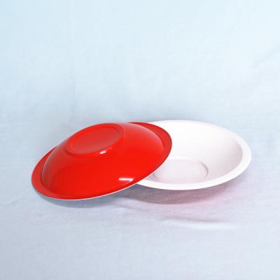 China 8 Oz 240Ml PP Disposable Plastic Bowl Round Red Plastic Disposable Bowls for sale