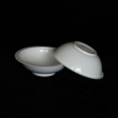 China 360Ml 12 Oz Disposable Soup Bowls PP 12 Oz Plastic Bowls White Round for sale