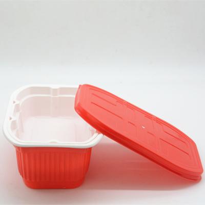 China 198x133x80Mm PP Disposable Food Packaging Containers Rectangle Food Boxes Disposable for sale