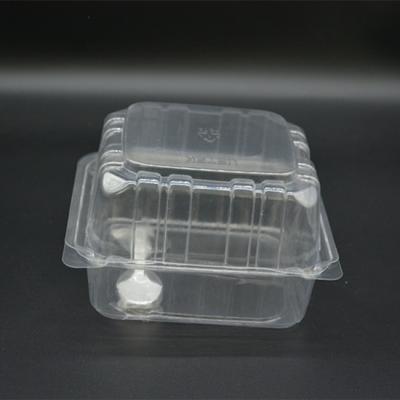 China 137mm Disposable Food Packaging Boxes PET Fruit Clamshell Packaging for sale