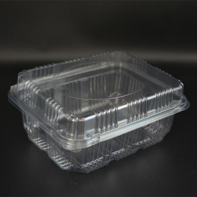 China Caixas plásticas descartáveis claras para embalar recipientes plásticos descartáveis do fruto de 176mm à venda