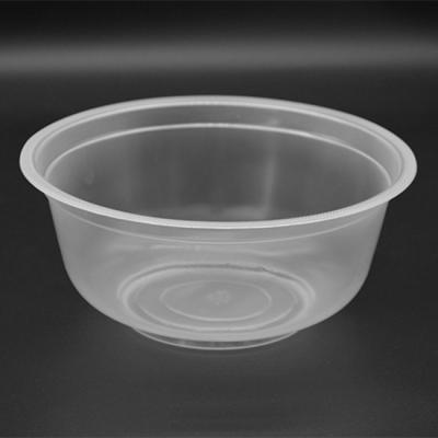 China La ensalada disponible del plástico transparente del cuenco 1000ml de los PP 32 onza rueda disponible en venta