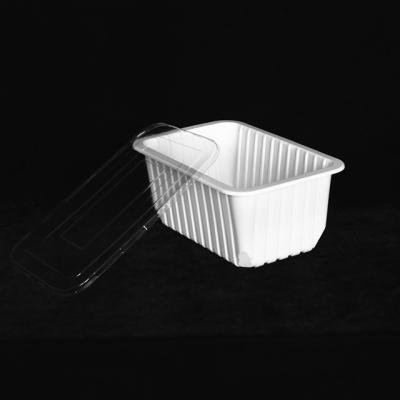 中国 260 x 170 X 110MMのふたの使い捨て可能な食糧箱が付いている使い捨て可能な食品包装の容器 販売のため
