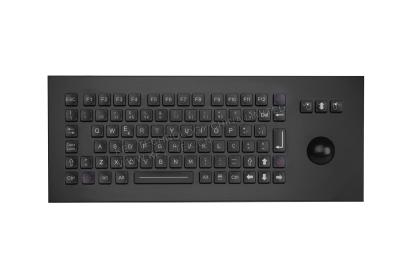China Military Black Metal Keyboard With Trackball for sale