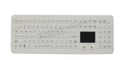 China Tudo em um teclado industrial do silicone com cor branca ou preta do teclado numérico para médico à venda