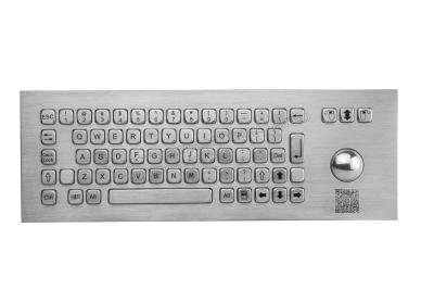 China Dynamic Waterproof Stainless Steel Keyboard With Trackball for sale