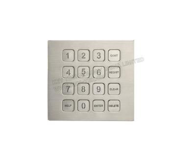 China IP67 Rated Backlight Industrial Metal Keypad With 0.45mm Short Stroke  for sale