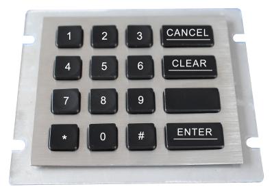 China Waterproof o teclado numérico do metal de 16 chaves do polímero das chaves com Usb à venda