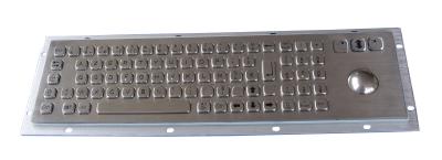 China Dust - Proof Rugged stainless steel dot braille keyboard with optical trackball for sale