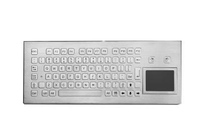 China Weatherproof  stainless keyboard industrial metal keyboard with touchpad and function keys for sale