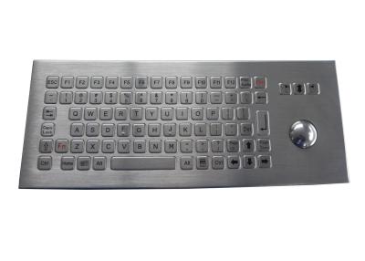 China IP68 Waterproof Vandal Proof Industrial Metal Keyboard With Trackball for sale
