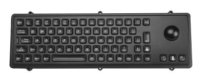 China IP65 Metallic industrial metal usb keyboard with mechanical trackball and polymer keys for sale