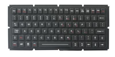China IP65 thin silicone industrial keyboard with OEM version for ruggdeized computer for sale