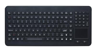 China 120 Keys durable antimicrobial silicone keyboard with touchpad numeric keypad for sale