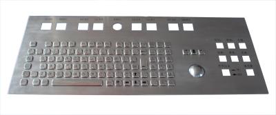 China Customized Industrial Keyboard With Trackball Stainless Steel Mechanical Keyboard Waterproof for sale