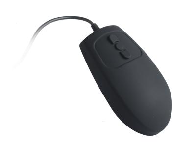 China Sealed Hygienic Optical Trackball Mouse Pointing Device Black Or White for sale