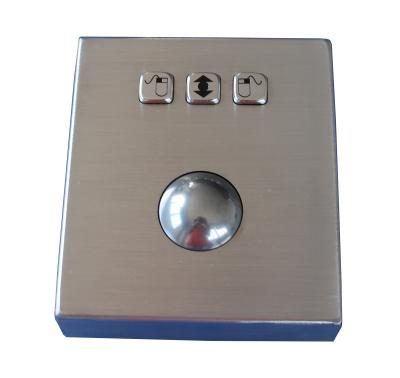 China IP65 vandal proof stand alone metal industrial optical trackball pointing device for sale