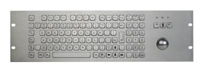 China 1U Industrial Metal Keyboard With Trackball Numeric FN Keys Waterproof for sale
