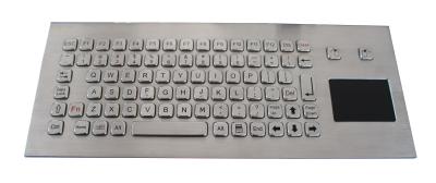 China 85 keys Stainless steel computer keyboard with touchpad for industrial kiosk for sale