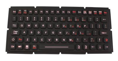 China IP65 EMC silicone industrial keyboard used for ruggedized computer for sale