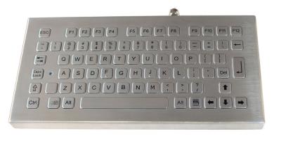 China 77 keys Customized layout  Industrial Metal Desktop Keyboard with functions keys for sale