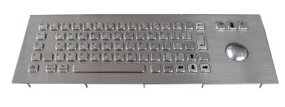 China USB Top Panel Mount 69 Keys Industrial dot braille Keyboard With Laser Trackball for sale