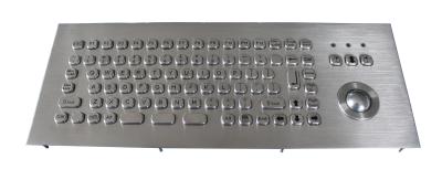 China MINI 81 keys panel mount Industrial Keyboard With Trackball for information kiosk for sale