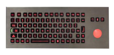 China Del soporte teclado industrial movible impermeable solamente con el Trackball para el ejército, marina de guerra en venta