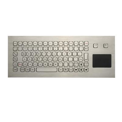 China 85 Keys Washable Ruggedized Keyboard , Stainless Steel Keyboard With Touchpad for sale