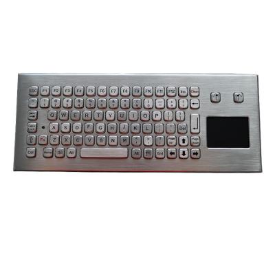 China 83 Keys Compact Waterproof Touchpad Keyboard / Sealed Stainless Steel Keyboard Industrial for sale