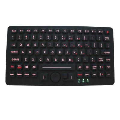 China 1.5m Cable  IP67 Dynamic Military Level Keyboard 87 Keys Rubber for sale