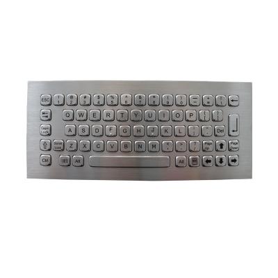 China Industrial Panel Mounted Keyboard Rugged IK08 Vandal Resistant PS2 USB Interface for sale