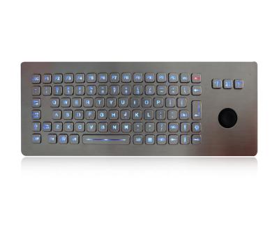 China Metal Wired Backlit Keyboard Vandal Proof  With Hula Pointer Mouse for sale