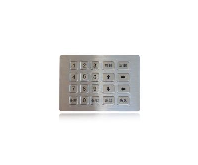 China waterproof metal keypad with rugged ATM kiosk numeric  keypad for sale