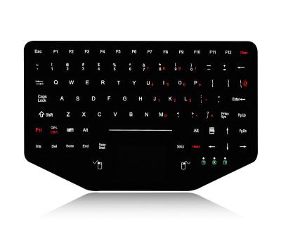 China Prova retroiluminada iluminada do vândalo do teclado da compatibilidade eletrónica e impermeável ásperos à venda