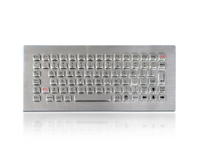 China Vandal Proof Panel Mount Stainless Steel Keyboard For Self Service Kiosk for sale