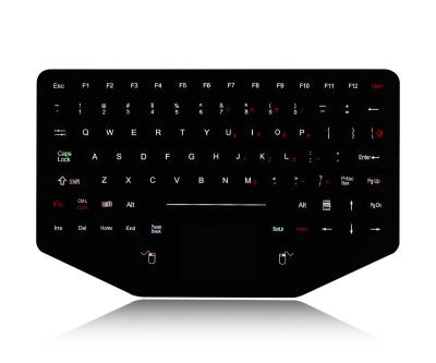 China Customized Mini 89 Key Silicone Industrial Keyboard Ruggedized Touchpad Keyboard for sale