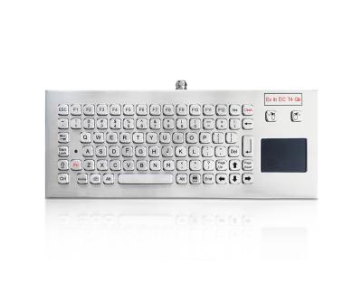 China IP68 USB Metal Industrial Keyboard with Ruggedized Touchpad for Coal Mine for sale