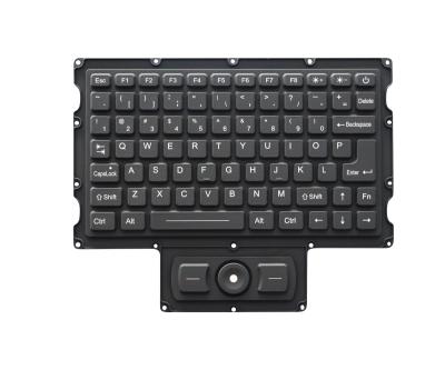 China 78 Keys EMC Rugged Silicone Keyboard With Integrated Mouse Military Level for sale