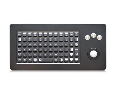 China Waterproof 72 keys Rugged Keyboards Military With optical Trackball for sale