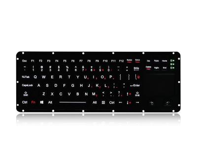 China Ruggedized Silikon-industrielle Tastatur-Hintergrundbeleuchtungs-wasserdichte Tastatur mit Berührungsfläche zu verkaufen