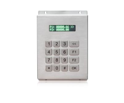 China RS232 Mountable Desktop Metal Keypad Stainless Steel 2.0m Cable Length With LCD Display for sale