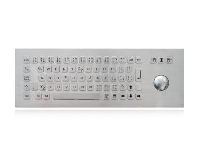 China Teclado clasificado estático del quiosco IP65 con el teclado resistente del vándalo del Trackball en venta