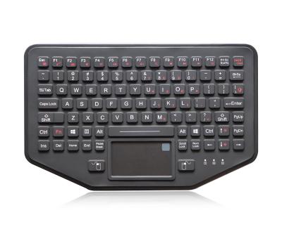 China Rubber Silicone Industrial Keyboard Touchpad With Fingerprint Reader for sale