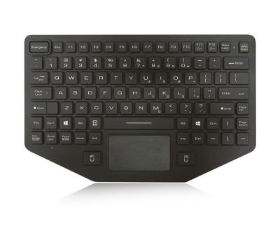 China Anti Microbial Coating Military Rugged Keyboard 93 Key Silicone Material for sale
