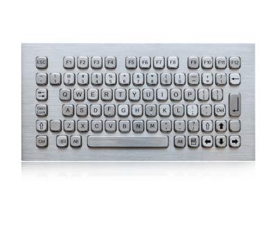 China Industrial liquid proof keyboard , SS metal Kiosk Keyboard With 77 Keys for sale