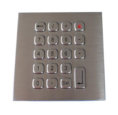 China 19 Keys Water Proof Metal Keypad Stainless Steel PS2 USB RS232 RS485 for sale