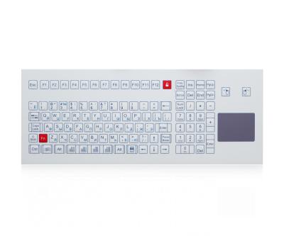 China 105 Keys Industrial Membrane Keyboard With Integrated Numeric Keypad Russia Layout for sale